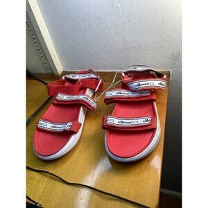 tropical y2k boho indie New Ellesse Men's Denso Text AM Sandals Size 10